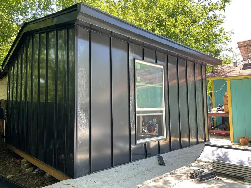 Black standing seam metal wall panels for Metal Roof Installation in Garden Acres